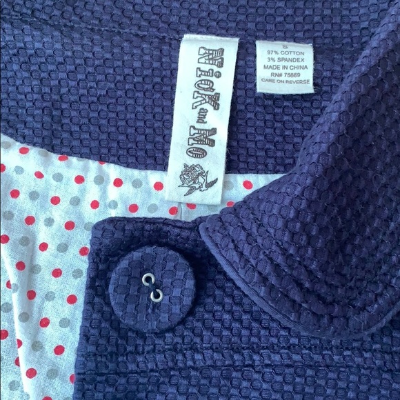 Anthropologie Jackets & Blazers - ❌SOLD❌Anthro jacket Waffle cotton navy